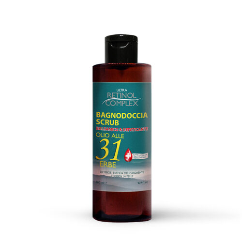 Gel de duș‑ulei & scrub cu 31 de ierburi - 500 ml
